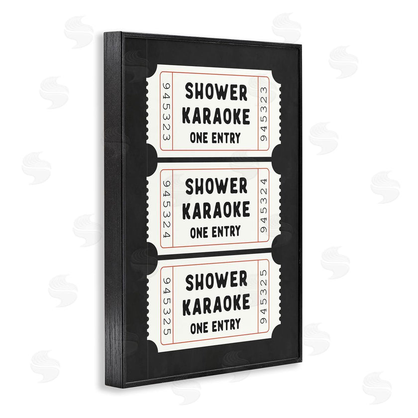 Lettered and Lined | Shower Karaoke Ticket Stubs