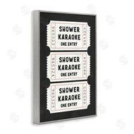 Lettered and Lined | Shower Karaoke Ticket Stubs