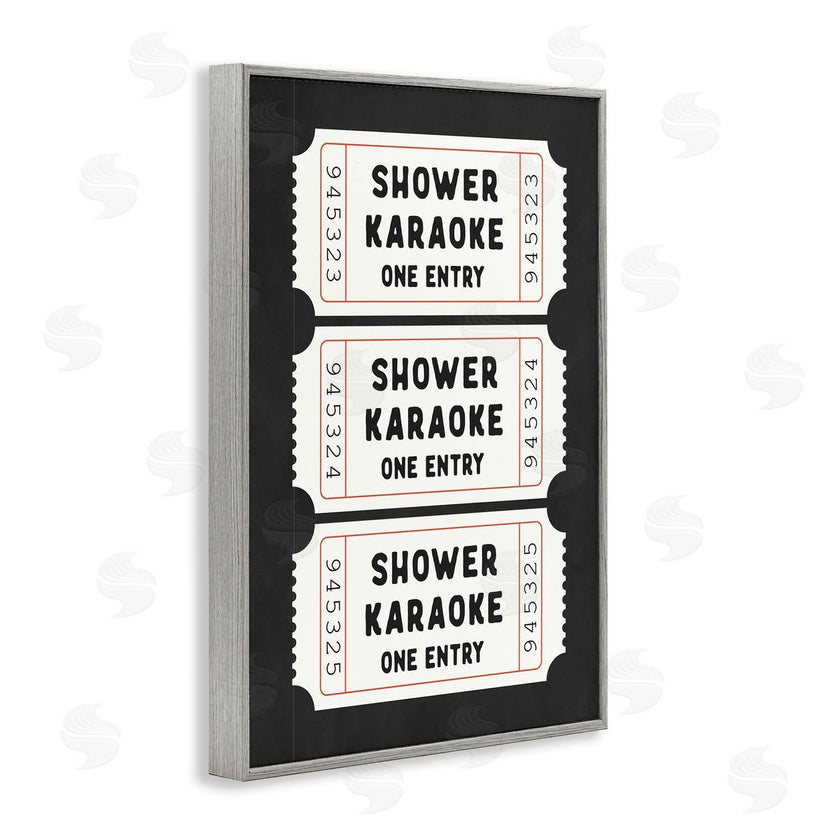 Lettered and Lined | Shower Karaoke Ticket Stubs