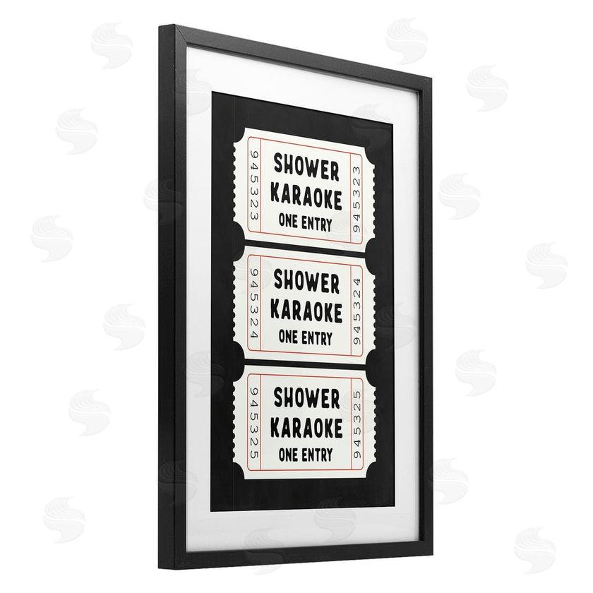 Lettered and Lined | Shower Karaoke Ticket Stubs