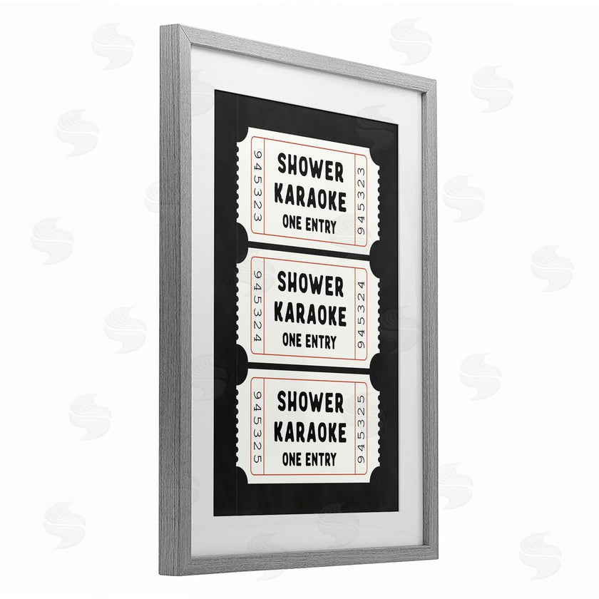 Lettered and Lined | Shower Karaoke Ticket Stubs
