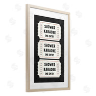Lettered and Lined | Shower Karaoke Ticket Stubs