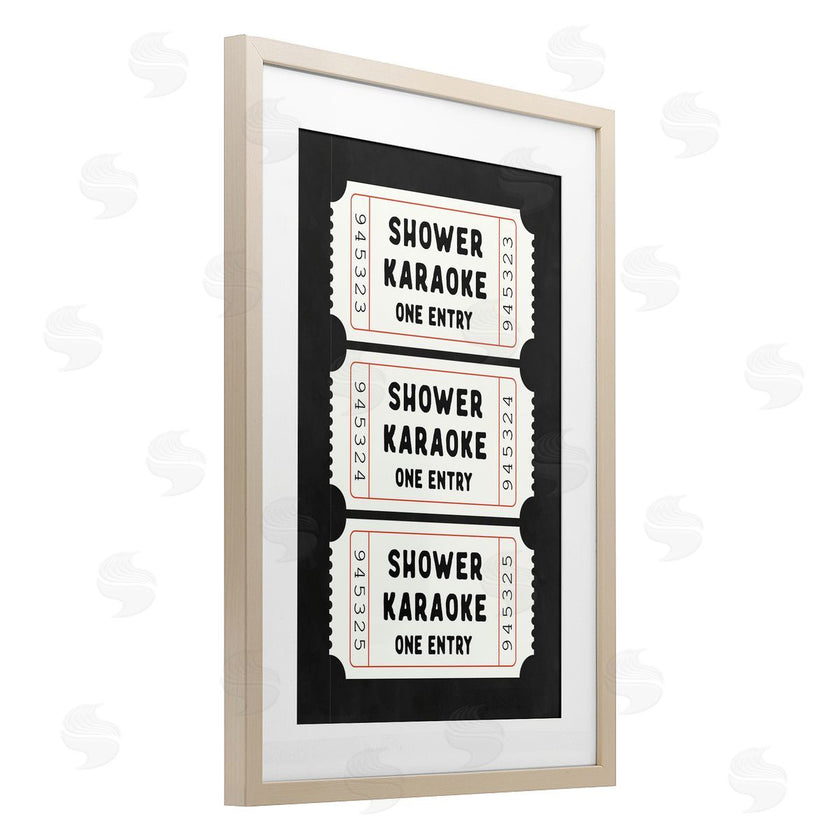 Lettered and Lined | Shower Karaoke Ticket Stubs