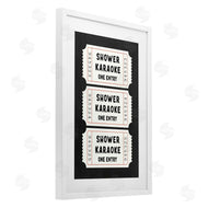 Lettered and Lined | Shower Karaoke Ticket Stubs