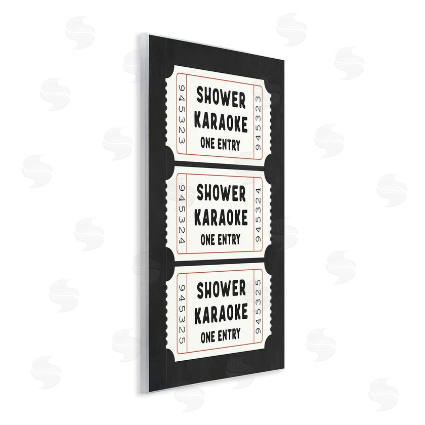 Lettered and Lined | Shower Karaoke Ticket Stubs