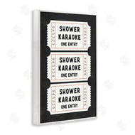 Lettered and Lined | Shower Karaoke Ticket Stubs