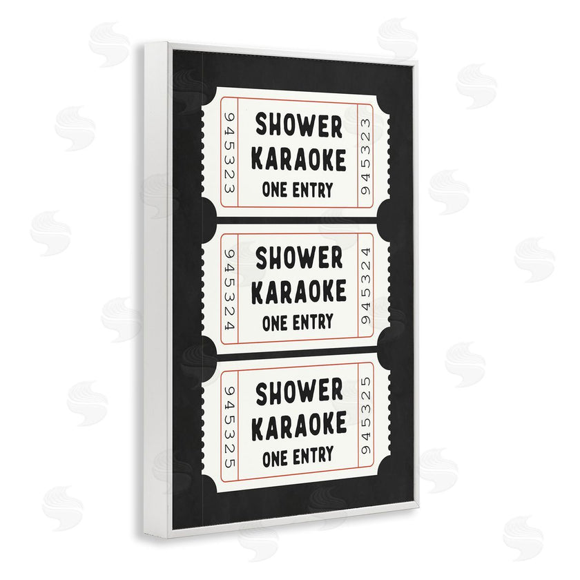 Lettered and Lined | Shower Karaoke Ticket Stubs