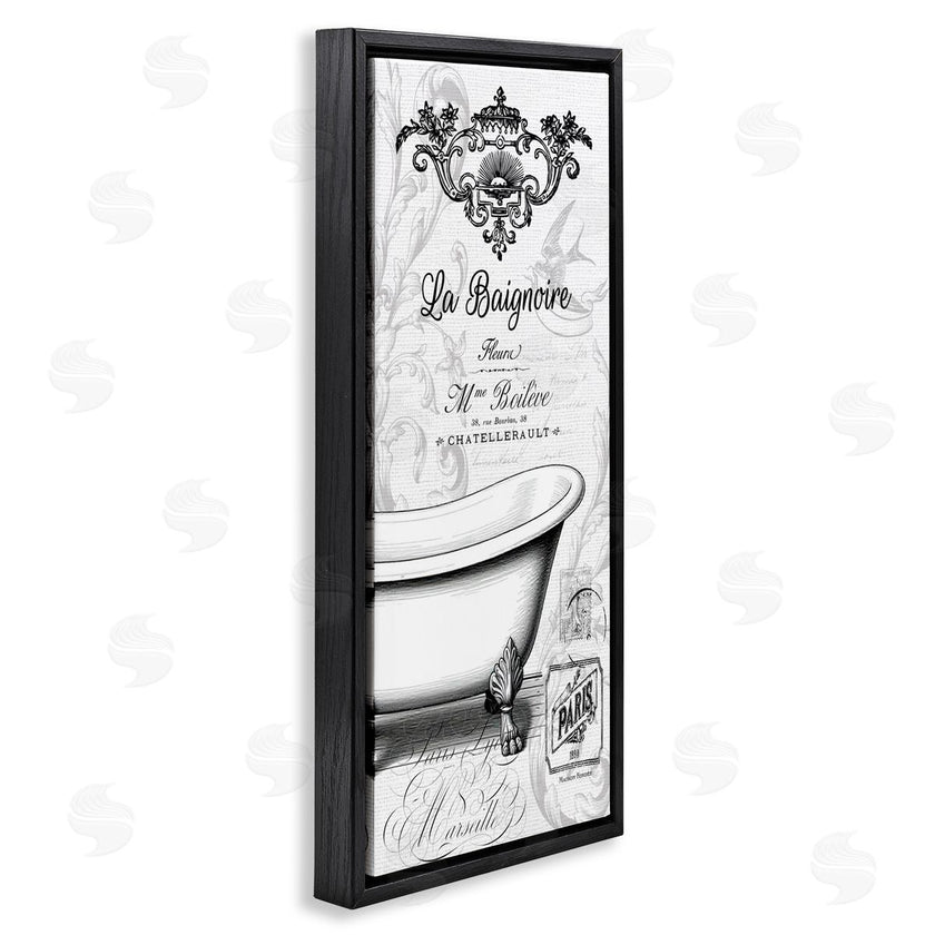 Lettered and Lined | Ornate French Bathtub