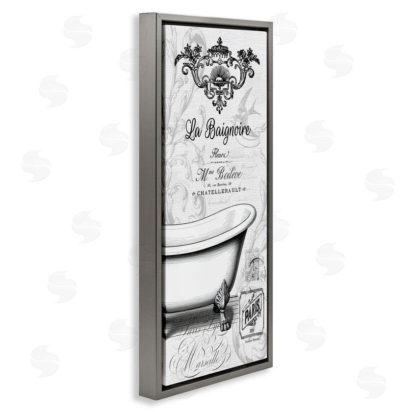 Lettered and Lined | Ornate French Bathtub