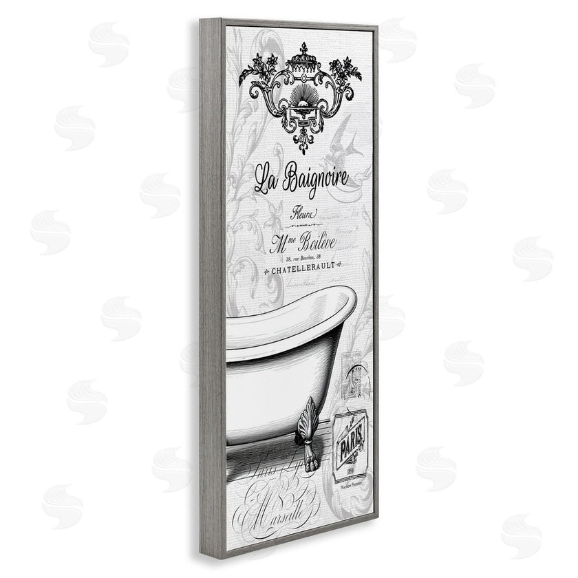 Lettered and Lined | Ornate French Bathtub