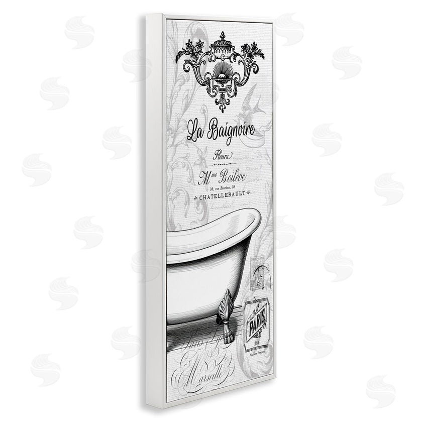 Lettered and Lined | Ornate French Bathtub
