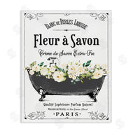 Lettered and Lined | French Flower Bathtub