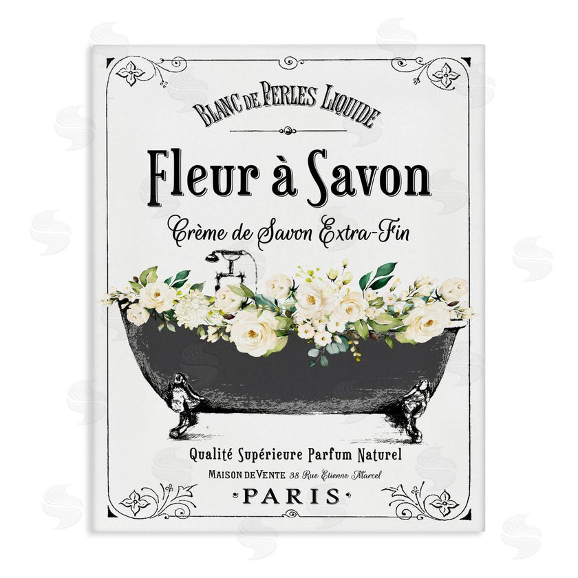 Lettered and Lined | French Flower Bathtub