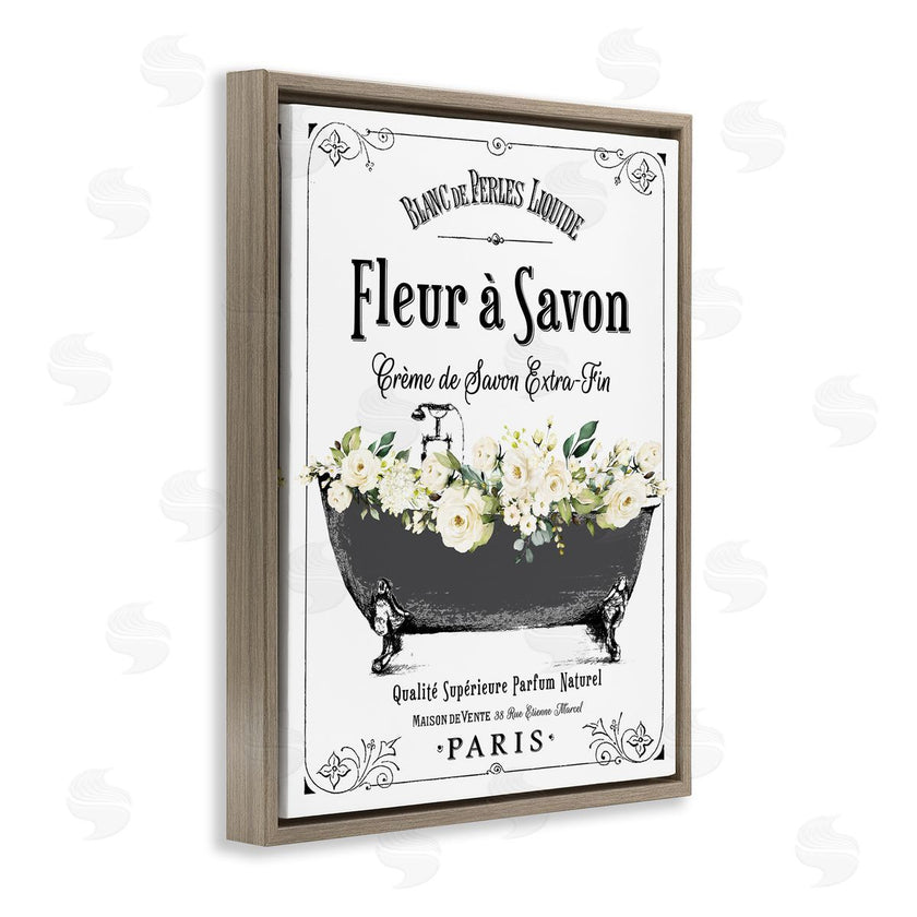 Lettered and Lined | French Flower Bathtub