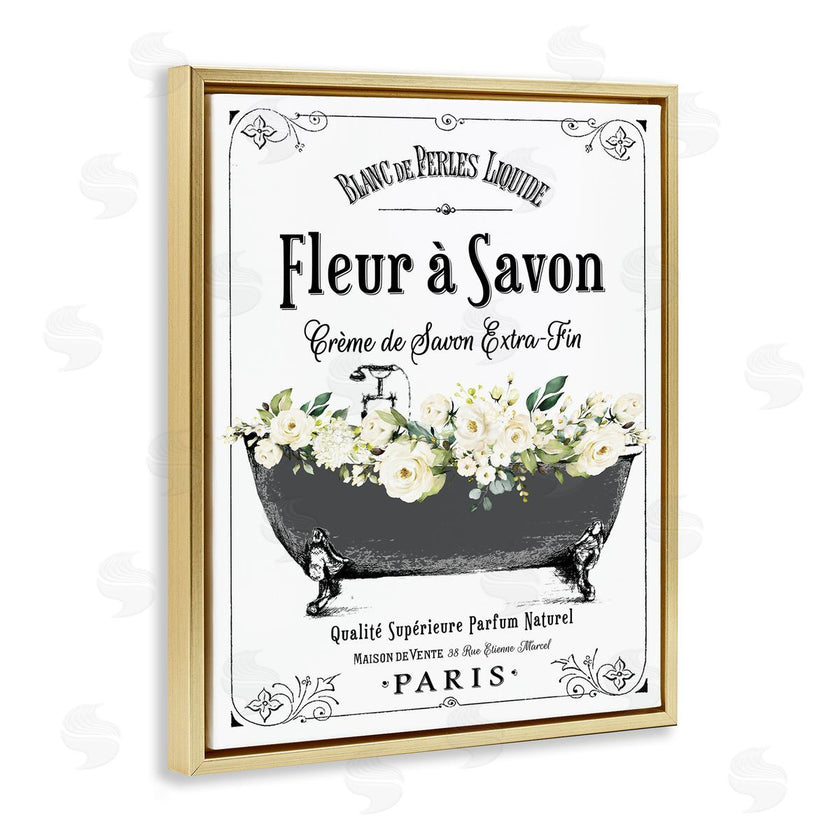 Lettered and Lined | French Flower Bathtub