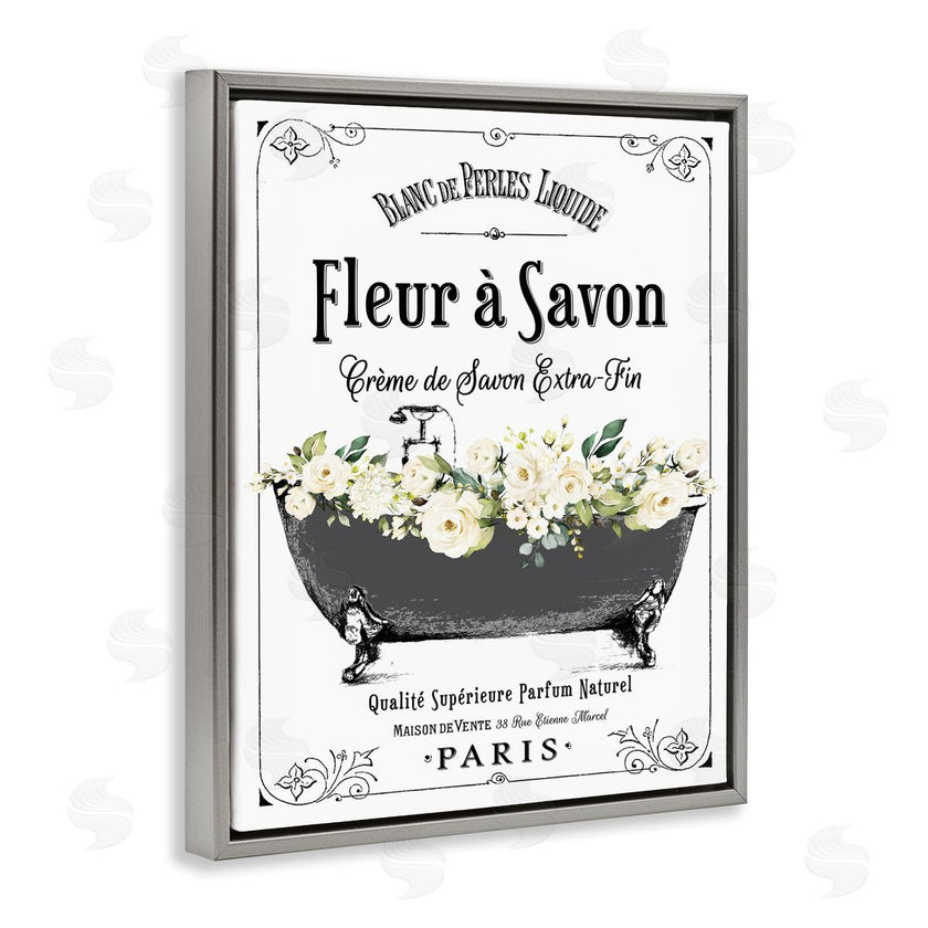 Lettered and Lined | French Flower Bathtub