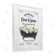 Lettered and Lined | French Flower Bathtub