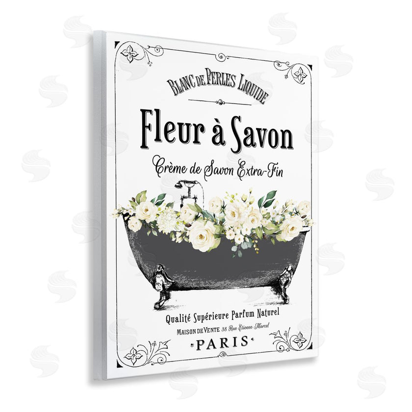 Lettered and Lined | French Flower Bathtub