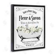 Lettered and Lined | White Florals French Bathtub