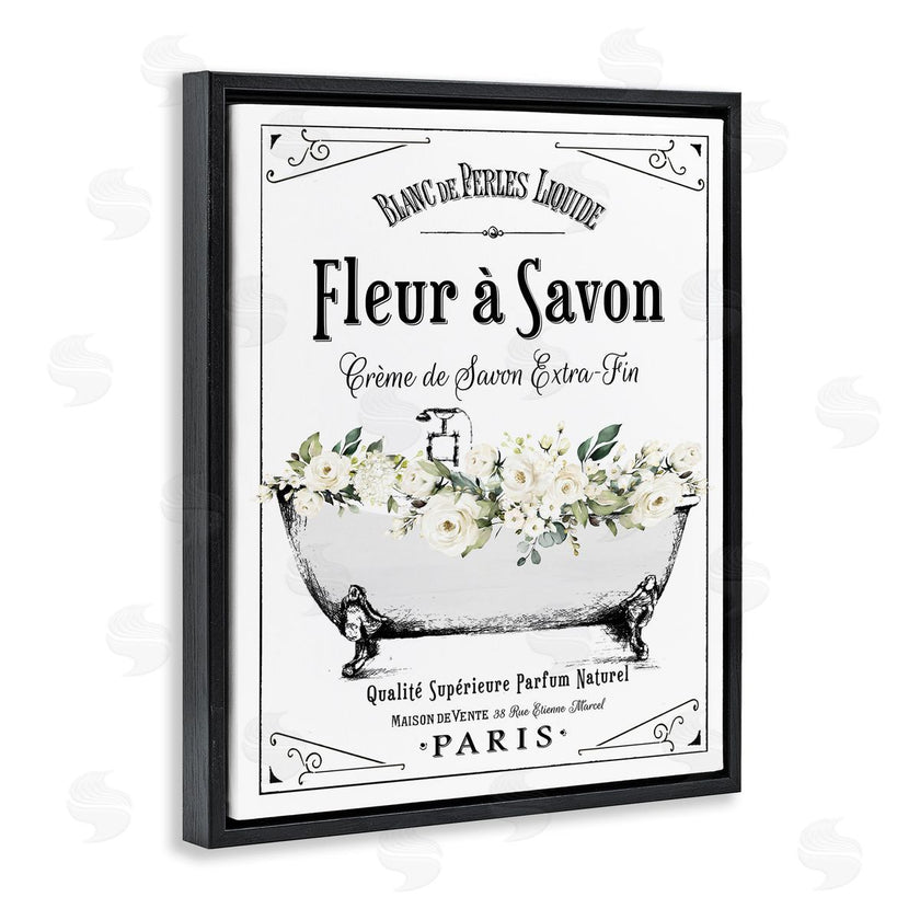 Lettered and Lined | White Florals French Bathtub