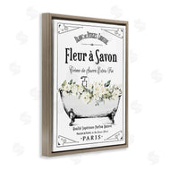 Lettered and Lined | White Florals French Bathtub