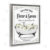 Lettered and Lined | White Florals French Bathtub