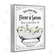 Lettered and Lined | White Florals French Bathtub
