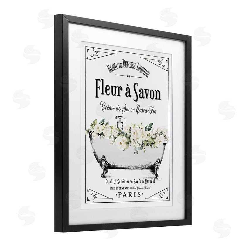 Lettered and Lined | White Florals French Bathtub