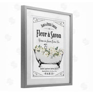 Lettered and Lined | White Florals French Bathtub