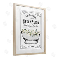 Lettered and Lined | White Florals French Bathtub