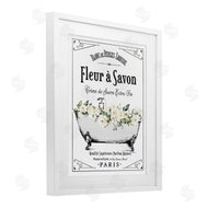 Lettered and Lined | White Florals French Bathtub