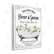 Lettered and Lined | White Florals French Bathtub