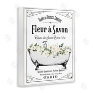 Lettered and Lined | White Florals French Bathtub