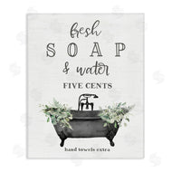 Lettered and Lined | Fresh Soap & Water Bath