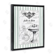 Lettered and Lined | French Bathroom Sink Stripes