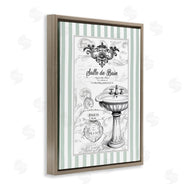 Lettered and Lined | French Bathroom Sink Stripes