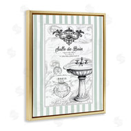 Lettered and Lined | French Bathroom Sink Stripes