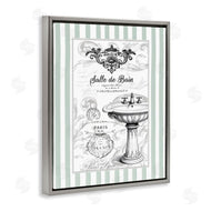 Lettered and Lined | French Bathroom Sink Stripes