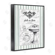Lettered and Lined | French Bathroom Sink Stripes