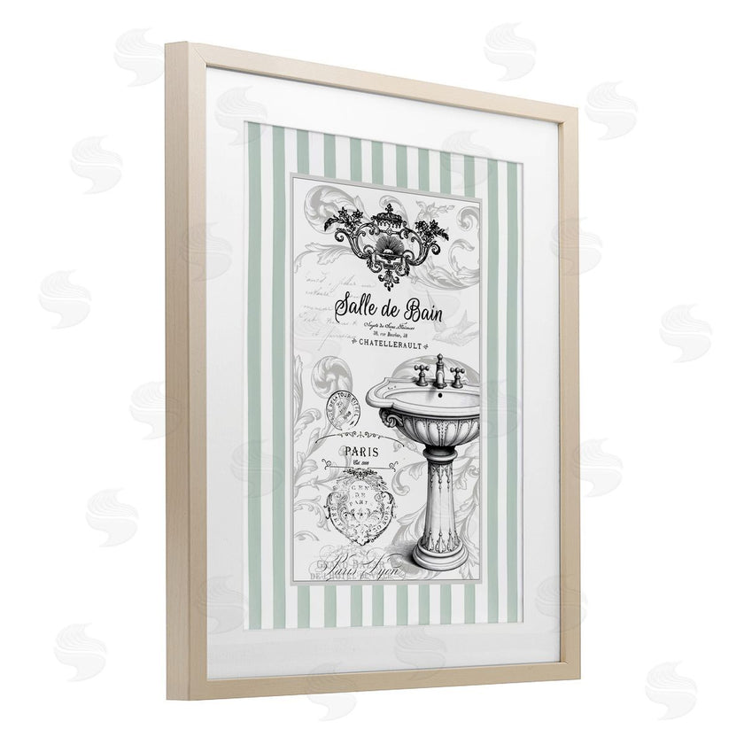 Lettered and Lined | French Bathroom Sink Stripes