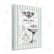 Lettered and Lined | French Bathroom Sink Stripes