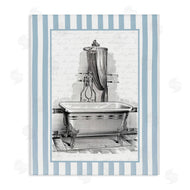 Lettered and Lined | Antique Bath Blue Stripes