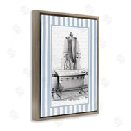 Lettered and Lined | Antique Bath Blue Stripes