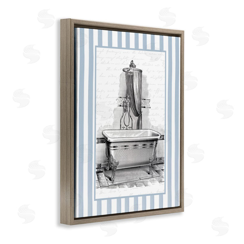 Lettered and Lined | Antique Bath Blue Stripes