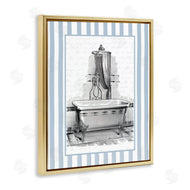 Lettered and Lined | Antique Bath Blue Stripes