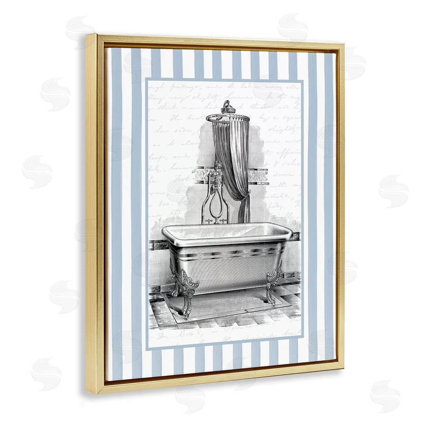 Lettered and Lined | Antique Bath Blue Stripes