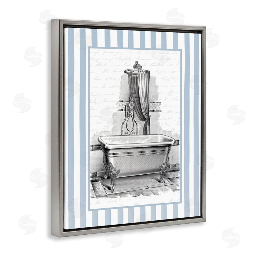 Lettered and Lined | Antique Bath Blue Stripes
