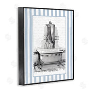 Lettered and Lined | Antique Bath Blue Stripes