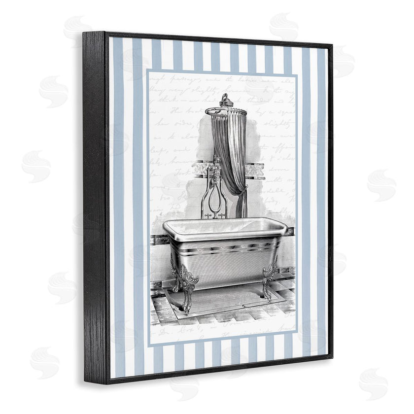 Lettered and Lined | Antique Bath Blue Stripes