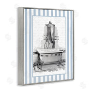 Lettered and Lined | Antique Bath Blue Stripes